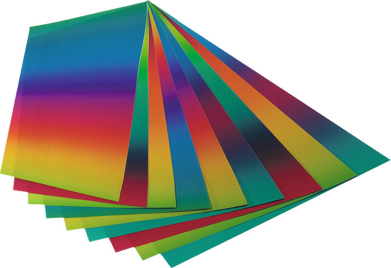Folia Regenbogenpapiere – 225 × 320 mm – 100 g/m² – mehrfarbig – 10 Blatt
