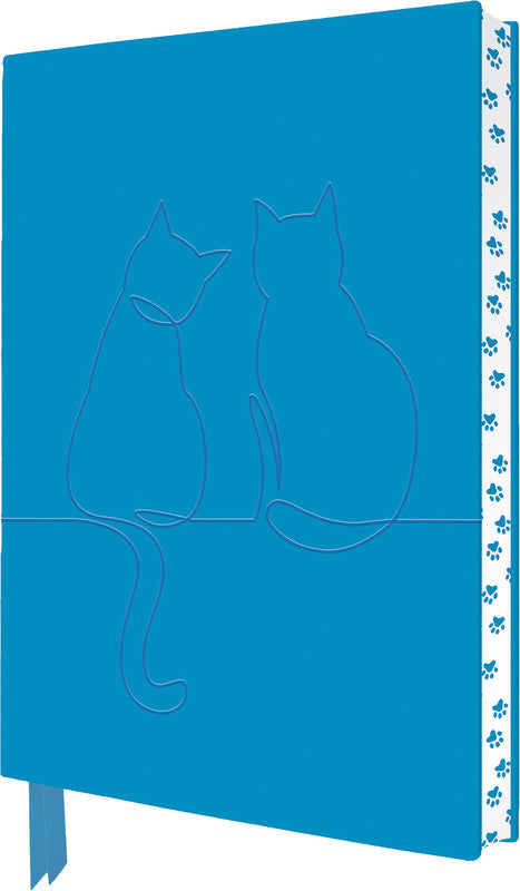 Flame tree Notizbuch A5, liniert, gebunden, Softcover, 176 Seiten, 80 g/m² – hellblau