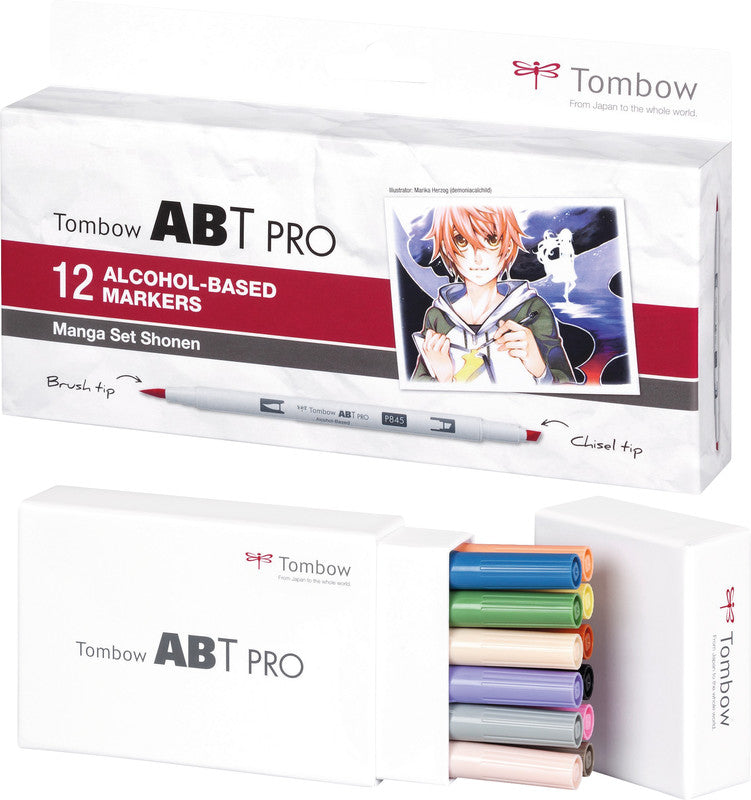 Tombow ABT PRO Dual Brush Pen, 12 Stk.