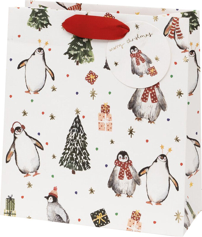 Glick Tragetasche – Penguin Party – Papier – 260 × 315 × 135 mm