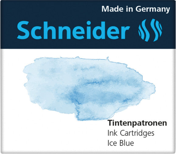 Schneider Schreibgeräte Schneider Tintenpatronen – Blau, geruchsarm, 6 Stk.