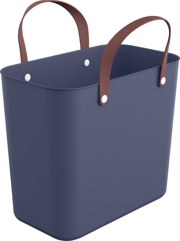 Rotho Einkaufstasche Multibag Style Albula – 25 l – 40 × 43 × 23,5 cm – Kunststoff – Dunkelblau Iris