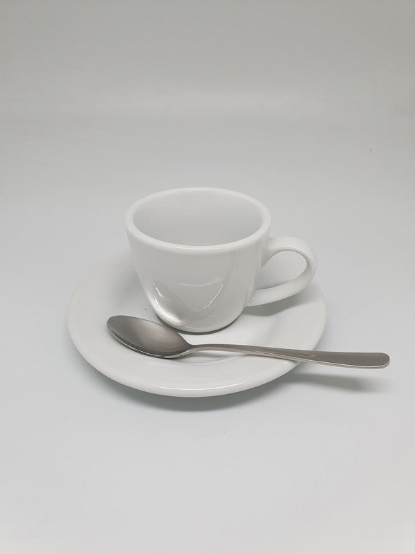 Noname Carlo Espressotassen-Set – 0,07 l, Porzellan, weiss, spülmaschinengeeignet, 18 Stück