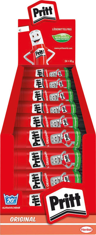 Pritt Klebestift – Stift, permanent, transparent, lösungsmittelfrei, 43 g, für Papier, Karton, Fotos