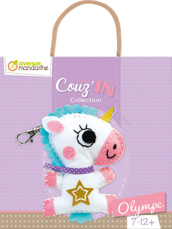 Avenue Mandarine Bastelset Nähen Einhorn Olympe – 7–12 Jahre – 150 × 190 × 30 mm