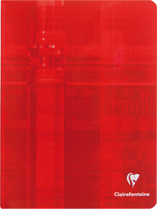 Clairefontaine Notizheft, 170 × 220 mm, liniert, Klammerheftung, Karton, 48 Blatt, 90 g/m² – sortiert