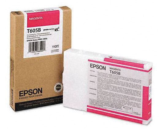 Epson Tintenpatrone T605, magenta, 110 ml – für Inkjetdrucker/Multifunktionsgeräte