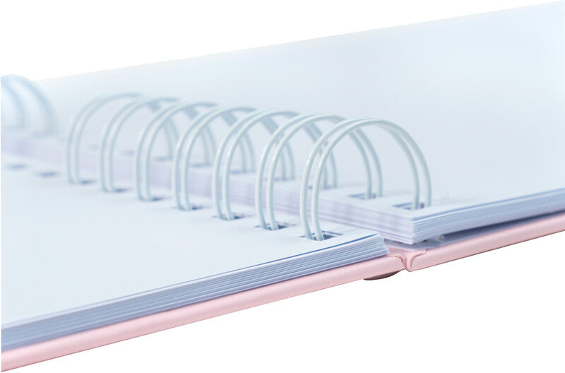 Exacompta Fotobuch Autentik – 320 × 220 mm, rosa, mit Spiralbindung, Karton