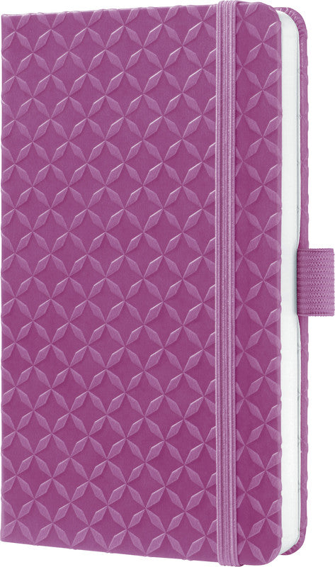 Sigel Notizbuch, A6, liniert, Fadenheftung, Hardcover, 174 Seiten, perforiert, 80 g/m² – pink/violett