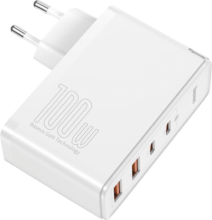 Baseus Ladegerät – 100 W, 2× USB-C + 2× USB-A