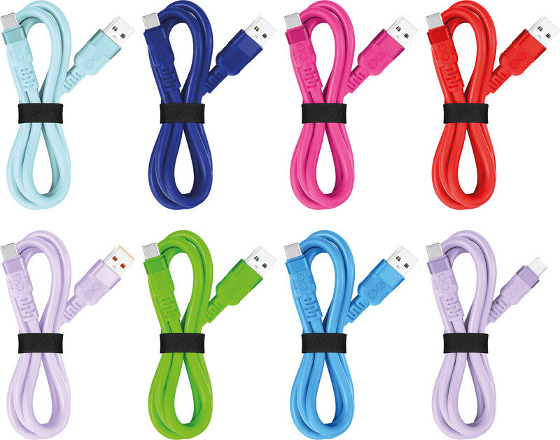 EXC USB-Kabel, USB-A zu USB-C, 0,9 m, Ladekabel, für verschiedene Geräte