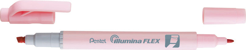 Pentel Illumina Flex Textmarker Hellrosa – Dual‑Tip