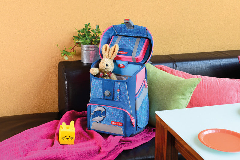 Step by Step Schulrucksack-Set 2in1 Plus – 6-teilig – Dolphin Pippa – recycelter Bestandteil