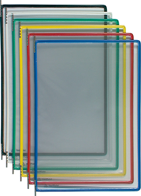 Djois tarifold Wandprospekthalter Drehtasche Standard – für A4, 10 Fächer, transparent, Kunststoff