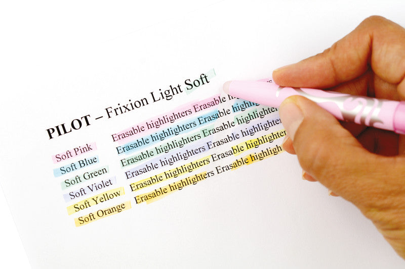Pilot FriXion Light Textmarker Pastellblau – Keilspitze, 3,3 mm, radierbar