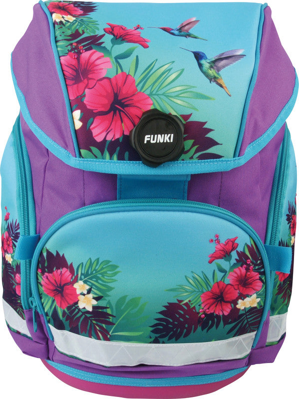 Funki Schulrucksack-Set – Joy-Bag – 4-teilig – Tropical – 25 l