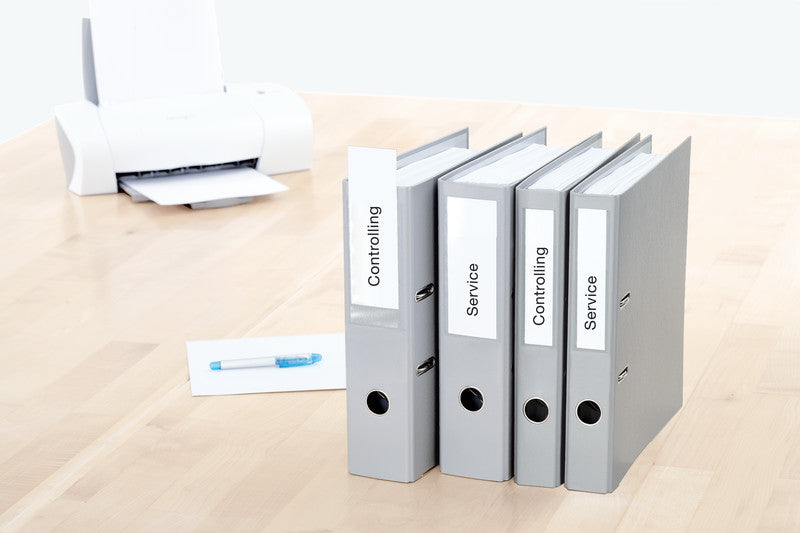HERMA Schuletiketten – für Rückenbreite 4 cm – 28×143 mm, 225 Stk, 25 Bogen, Papier, nicht klebend
