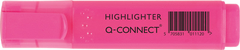 Q-CONNECT Textmarker Pink – Keilspitze, 1–5 mm