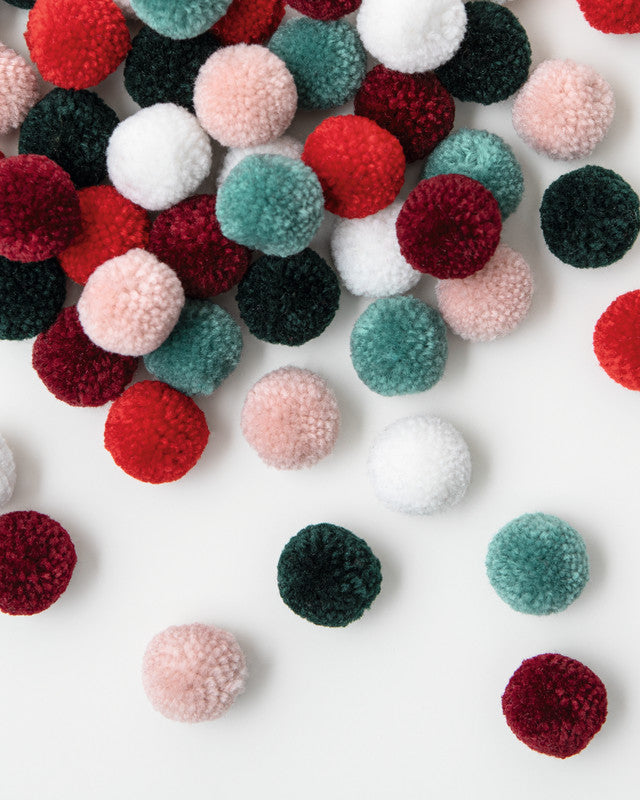 Folia Woll-Pompons – sortiert – 24 Stück