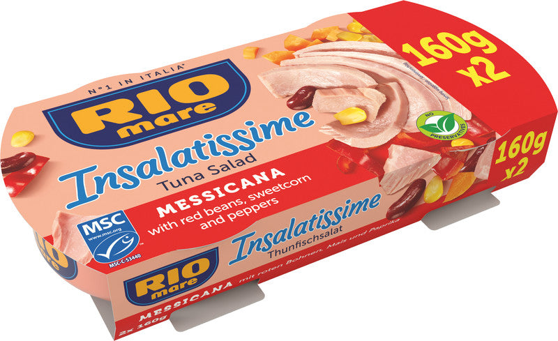 Rio Mare Insalatissime Thunfischsalat – Messicana – 2 Stück – 320 g