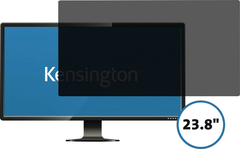 Kensington Displayschutz für Monitore bis 23,8" (527×296 mm, 16:9) – Schwarz