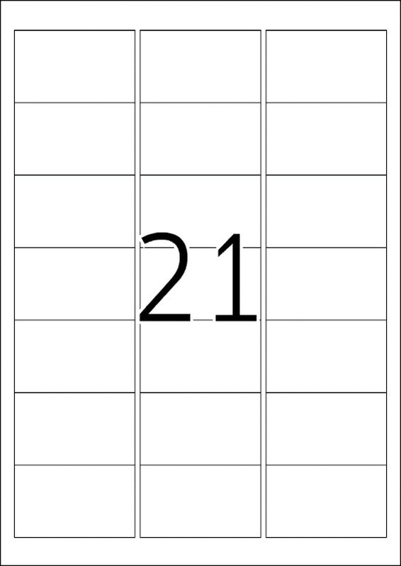 HERMA Druckeretiketten, 63,5 mm × 38,1 mm, silber, Folie, permanent klebend, 525 Etiketten (25 Blatt)
