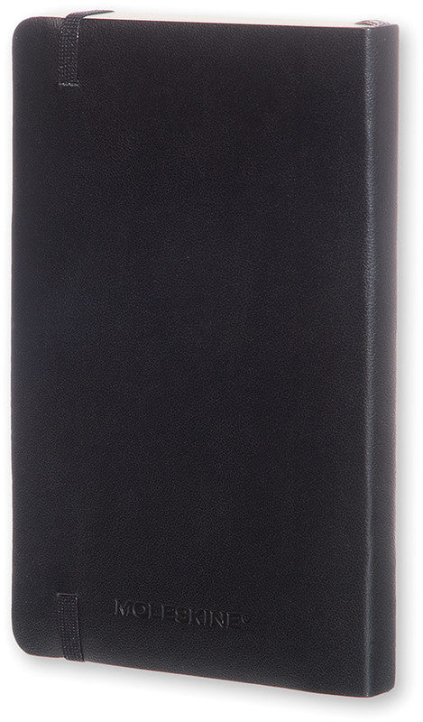 Moleskine Notizbuch, 90 × 140 mm, punktkariert, Leimbindung, Softcover, 192 Seiten, 70 g/m² – schwarz