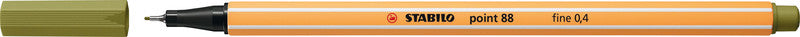 STABILO Point 88 Fineliner – 10er-Set 0,4 mm – 10 Farben, sortiert