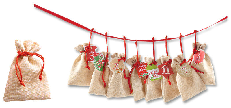Folia Adventskalender-Set – 24 Beutel – 100 × 130 mm