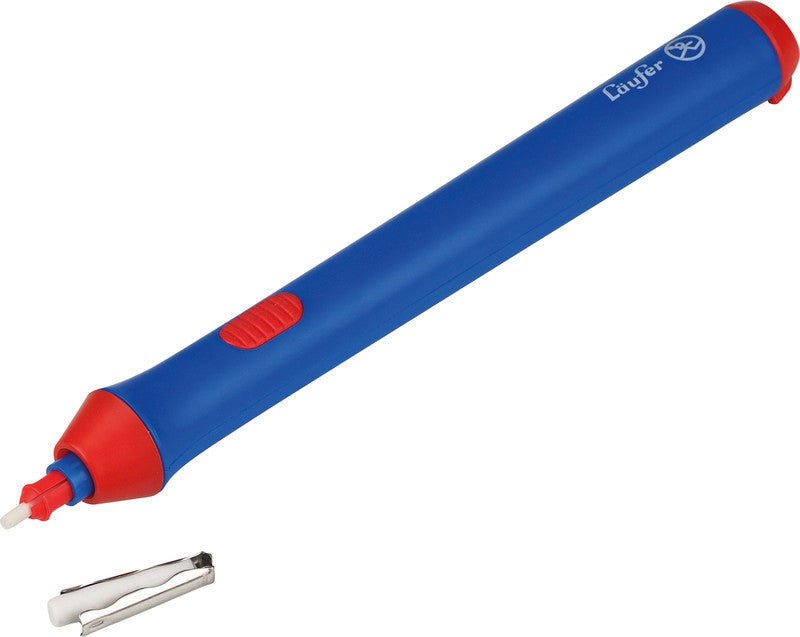 Laufer Ersatzradierer – für Bleistifte, Farbstifte – 50er-Pack – Kunststoff – Weiss – 4 × 100 × 4 mm