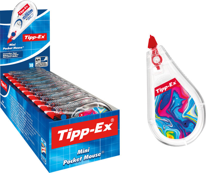 TIPP-EX Mini Pocket Mouse Korrekturroller 5 mm × 6 m – Einweg