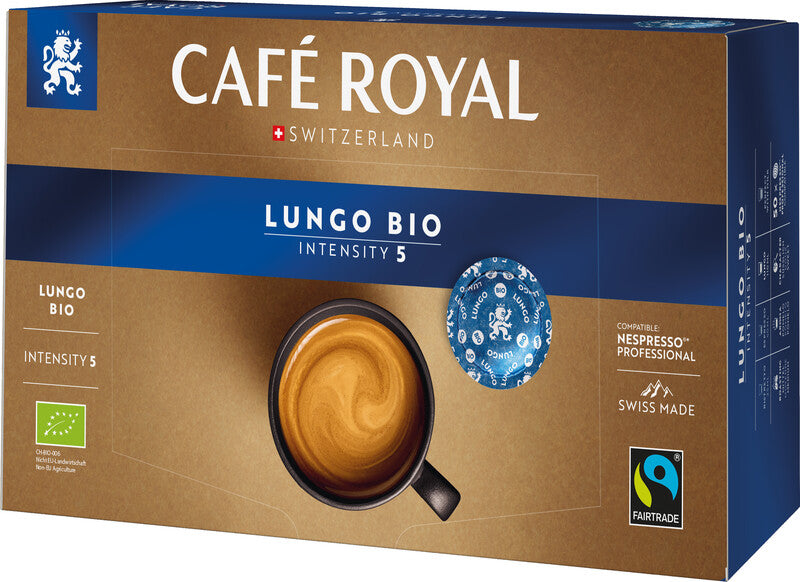 Café Royal Lungo Kaffeepads – für Nespresso Professional – Intensität 5 – Bio – 50 Pads