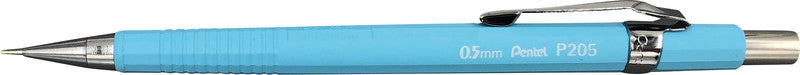 Pentel Sharp P200 Druckbleistift – 0,5 mm, pastellblau, starres 4 mm Führungsröhrchen