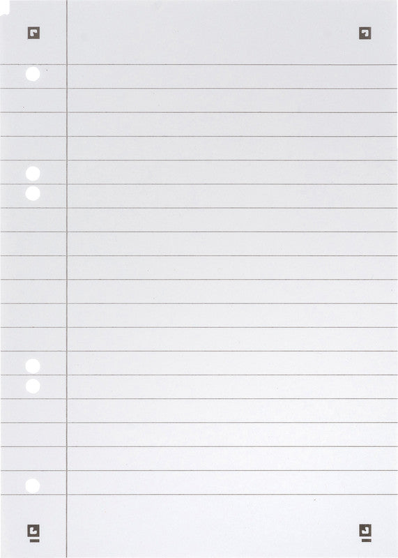 Elba Collegeblock, Karton, 80 Blatt, 6-fach gelocht, perforiert, 90 g/m² – blau, für SCRIBZEE App
