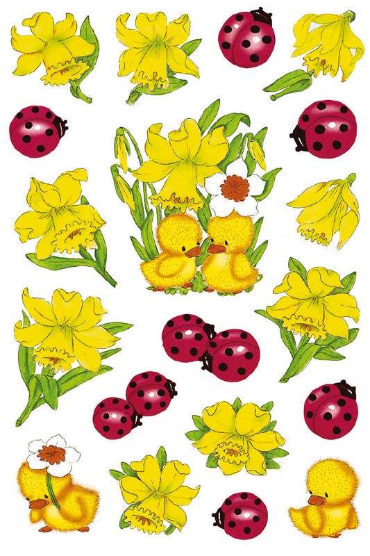 HERMA Schmucketiketten – Osterglocken – 57 Stück – permanent – mehrfarbig – 84 × 120 mm
