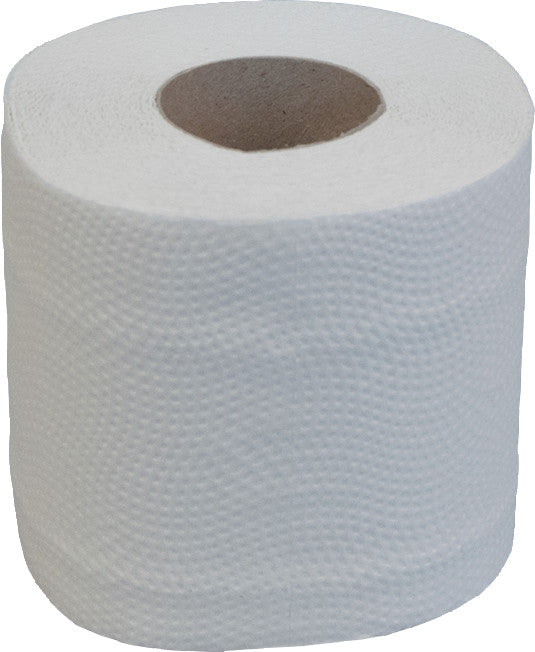 Katrin Toilettenpapier – Recycling, 2-lagig, Weiss, 250 Blatt/Rolle, 95 × 110 mm – 8 Rollen