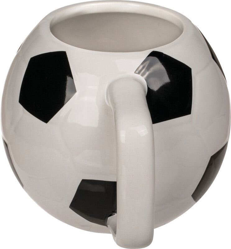 Out oft the blue Out of the Blue Fussball Tasse – 500 ml, Ø 12,0 cm, H 9,0 cm, Dolomit, nicht mikrowellengeeignet