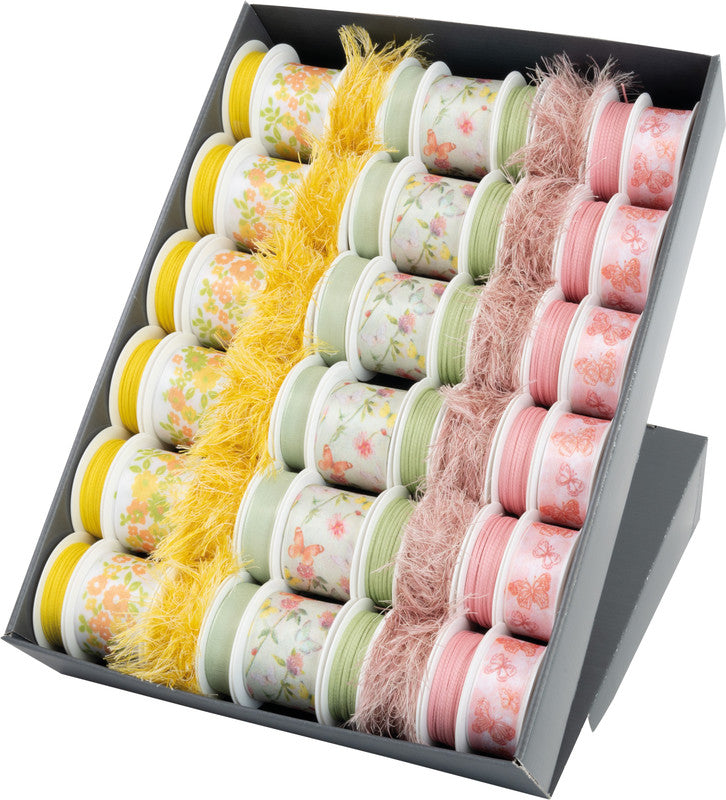 Goldina Geschenkband – Frühling (Spring Flowers) – Kunststoff, sortiert