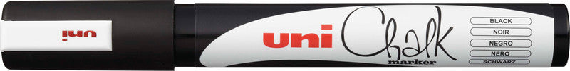 Uni-Ball Kreidemarker – Rund, 1,8–2,5 mm – schwarz