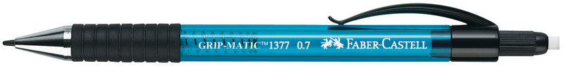 Faber-Castell Grip Matic Druckbleistift – 0,7 mm, Kunststoff, Blau