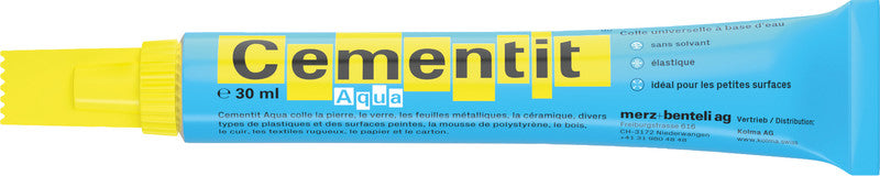 Cementit Aqua Universalkleber – permanent, transparent, lösemittelfrei, 30 ml, für Pergament, Papier u. a.