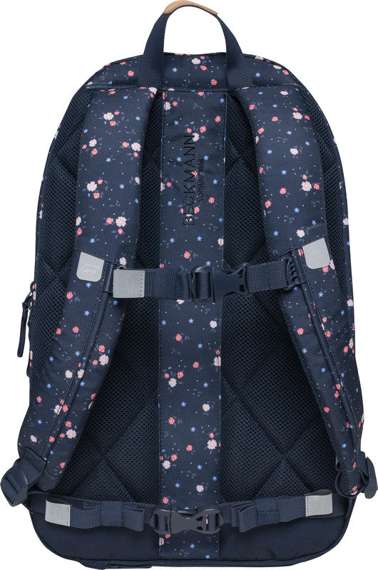 Beckmann Urban Midi Rucksack – Floral – Recycelte Materialien
