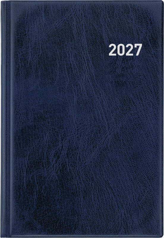 Biella Terminia Agenda – 1 Woche/2 Seiten, gebunden, 14,5 × 20,5 cm, Jan–Dez, Dunkelblau, FSC