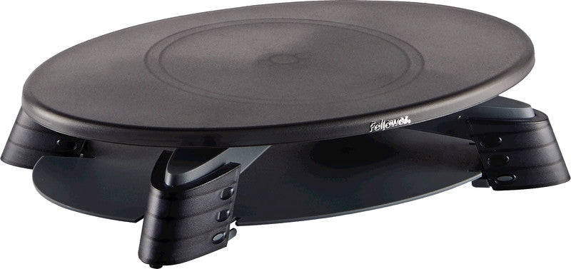 Fellowes Monitorhalterung, Standfuss, höhenverstellbar, drehbar, 14 kg, schwarz