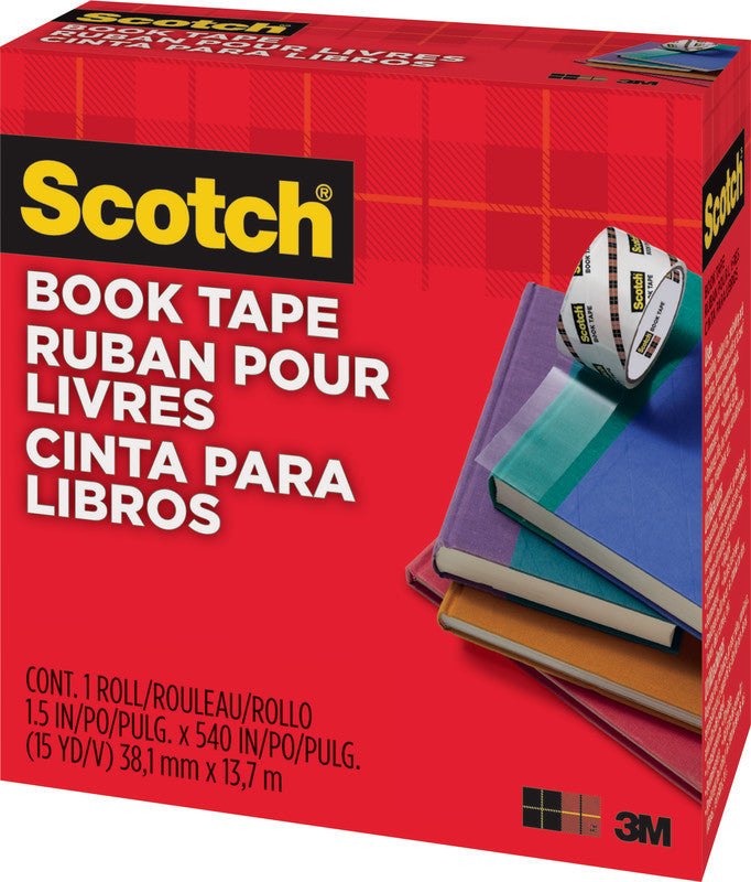 Scotch Buchklebeband – permanent, glatt, 38 mm × 13,7 m, transparent