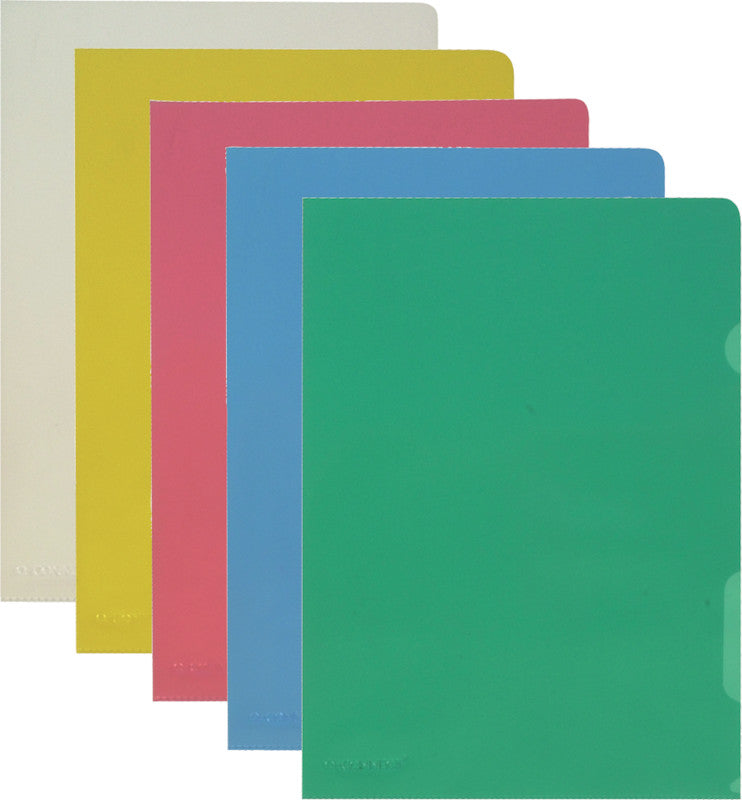 Q-connect Sichtmappe A4 – transparent, Kunststoff, glänzend, 140 µm, 100er-Pack
