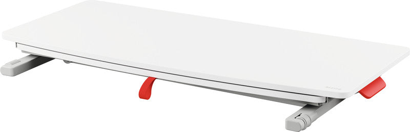 Leitz Stehtisch – 42 × 80 × 7,2-38 cm – grau – höhenverstellbar