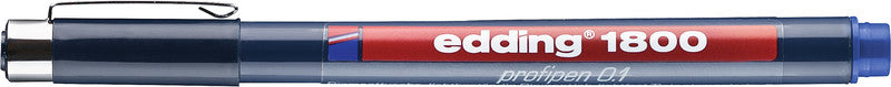Edding 1800 Fineliner 0,25 mm – blau – wasserfest, dokumentenecht