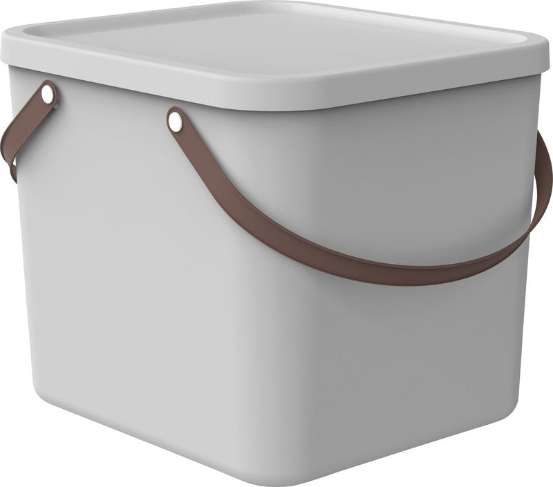 Rotho Aufbewahrungsbox Albula – Kunststoff, weiss, 35,8 × 34 × 40 cm