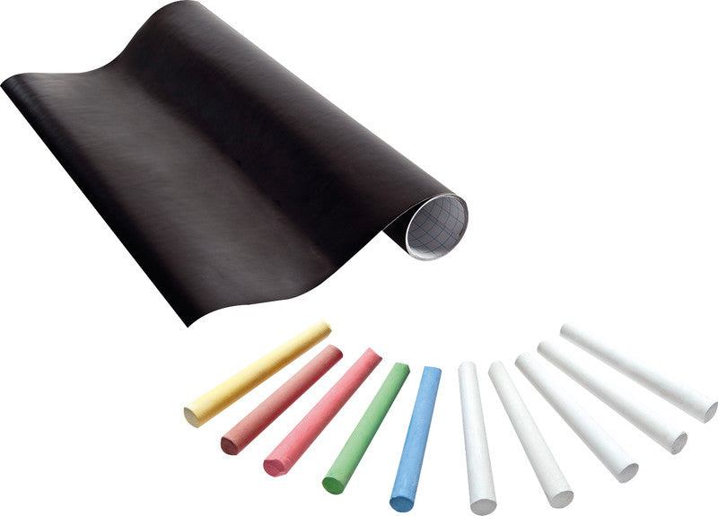 Folia Tafelfolie Rolle – Schwarz, selbstklebend, 450 × 2000 mm, 135 µm